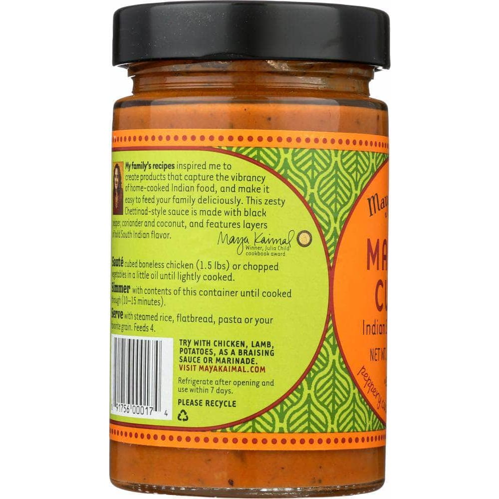 Maya Kaimal Maya Kaimal Indian Simmer Sauce Madras Curry Spicy, 12.5 oz