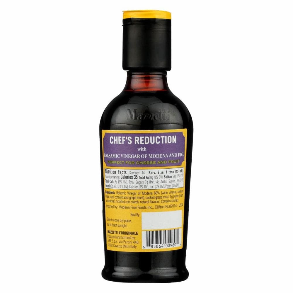 MAZZETTI Grocery > Pantry > Condiments MAZZETTI: Chef Reduction Fig Balsamic Glaze, 7.3 oz