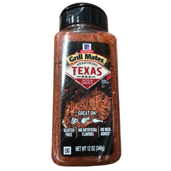 McCormick Grill Mates Seasoning Texas BBQ, Rich & Smoky, 12 oz - ShelHealth.Com