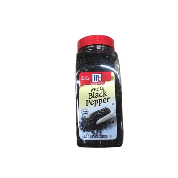 McCormick Whole Black Pepper, 13 oz - ShelHealth.Com