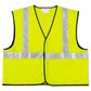 MCR Safety Class 2 Safety Vest Polyester Large Fluorescent Lime With Silver Stripe - Janitorial & Sanitation - MCR™ Safety