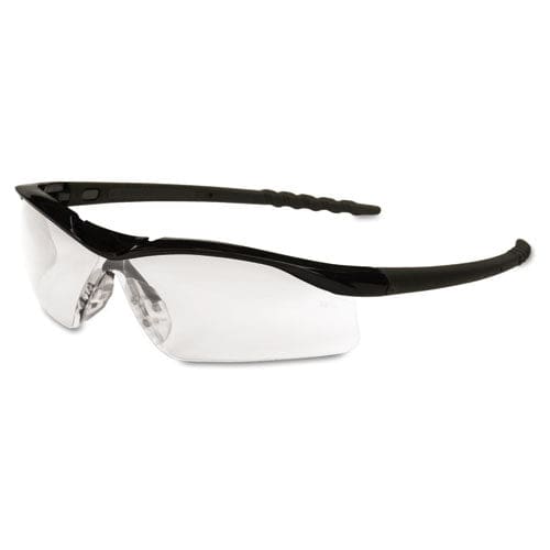 MCR Safety Dallas Wraparound Safety Glasses Metallic Blue Frame Clear Anti-fog Lens - Office - MCR™ Safety