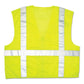 MCR Safety Luminator Safety Vest Large Lime Green With Stripe - Janitorial & Sanitation - MCR™ Safety