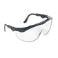 MCR Safety Tomahawk Wraparound Safety Glasses Black Nylon Frame Clear Lens 12/box - Office - MCR™ Safety