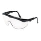 MCR Safety Tomahawk Wraparound Safety Glasses Black Nylon Frame Clear Lens 12/box - Office - MCR™ Safety