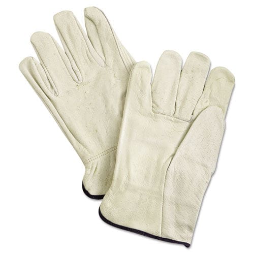 MCR Safety Unlined Pigskin Driver Gloves Cream X-large 12 Pairs - Janitorial & Sanitation - MCR™ Safety