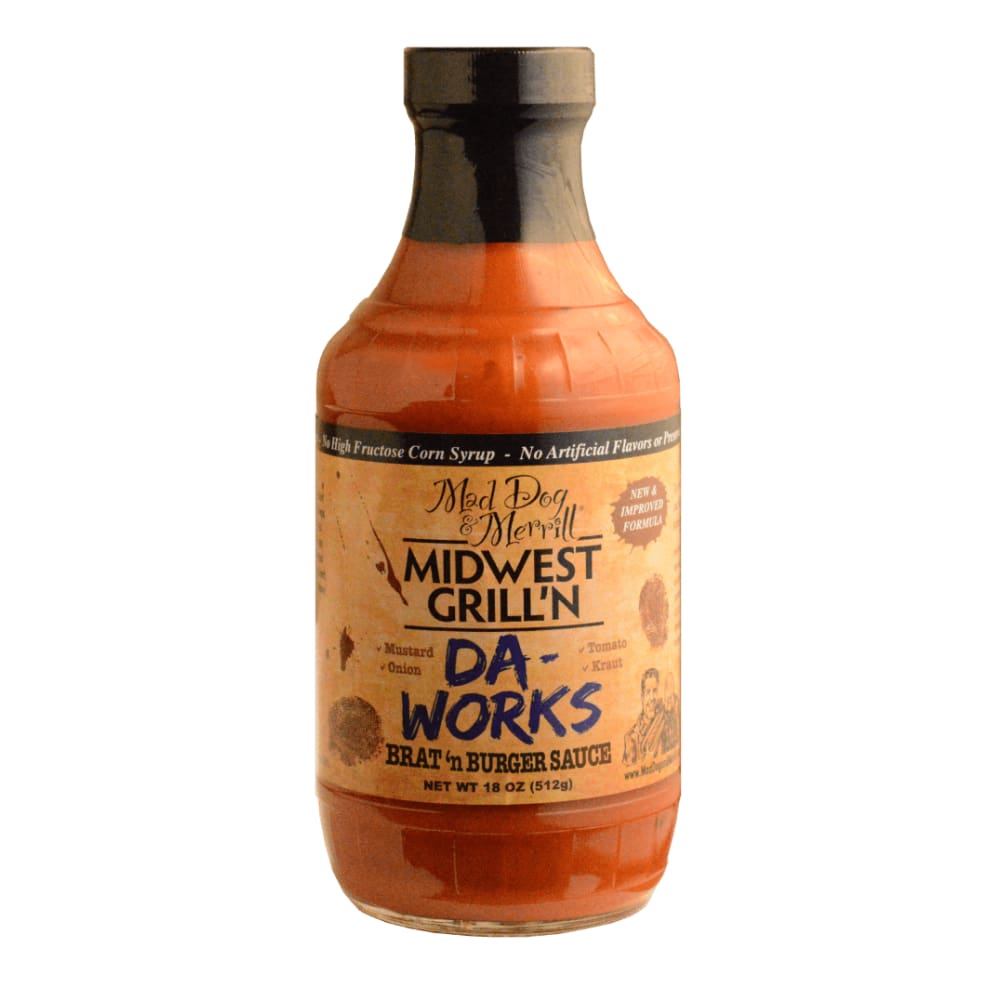 MDDOG&MER Grocery > Pantry MDDOG&MER: Da Works Midwest Grill Premium BBQ Sauce, 18 oz