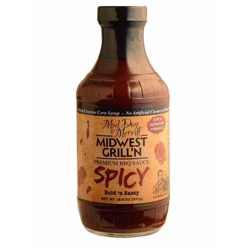 MDDOG&MER Grocery > Pantry MDDOG&MER: Spicy Midwest Grill Premium BBQ Sauce, 18.6 oz