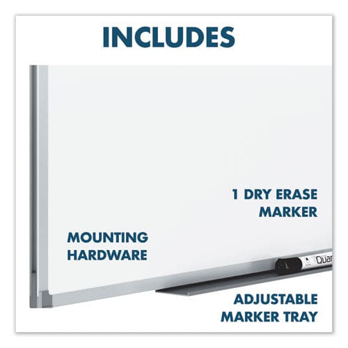 Mead Dry Erase Board With Aluminum Frame 72 X 48 Melamine White Surface Silver Aluminum Frame - School Supplies - Mead®