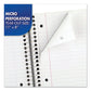 Mead Spiral Notebook 3-hole Punched 1 Subject Medium/college Rule Randomly Assorted Covers 11 X 8 100 Sheets - School Supplies - Mead®
