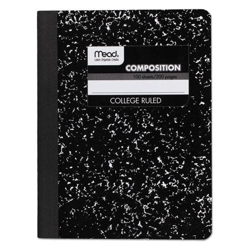 Mead Square Deal Composition Book Medium/college Rule Black Cover 9.75 X 7.5 100 Sheets - School Supplies - Mead®