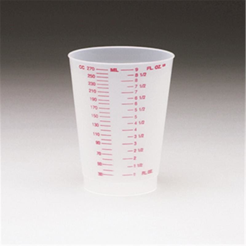 Medegen Medical Cup Graduated 9 Oz Red Marking C500 - Nutrition >> Food Service - Medegen Medical