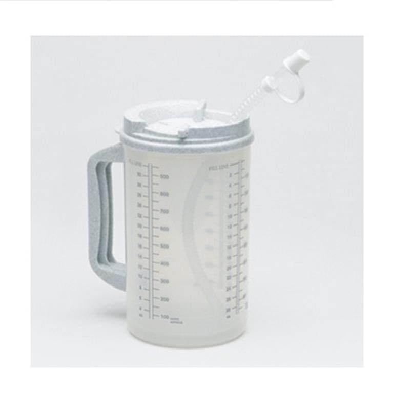 Medegen Medical Pitcher Insulated Clear/Gray Lid 32Oz (Pack of 4) - Personal Care >> Bedside Care - Medegen Medical