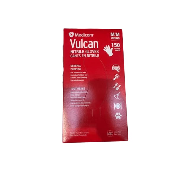 Medicom Vulcan Nitrile Gloves, 150 Count - ShelHealth.Com