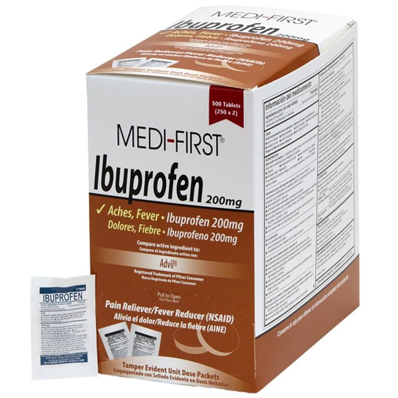 Medique Ibuprofen 250 X 2 Medi-First Box of OX - Item Detail - Medique