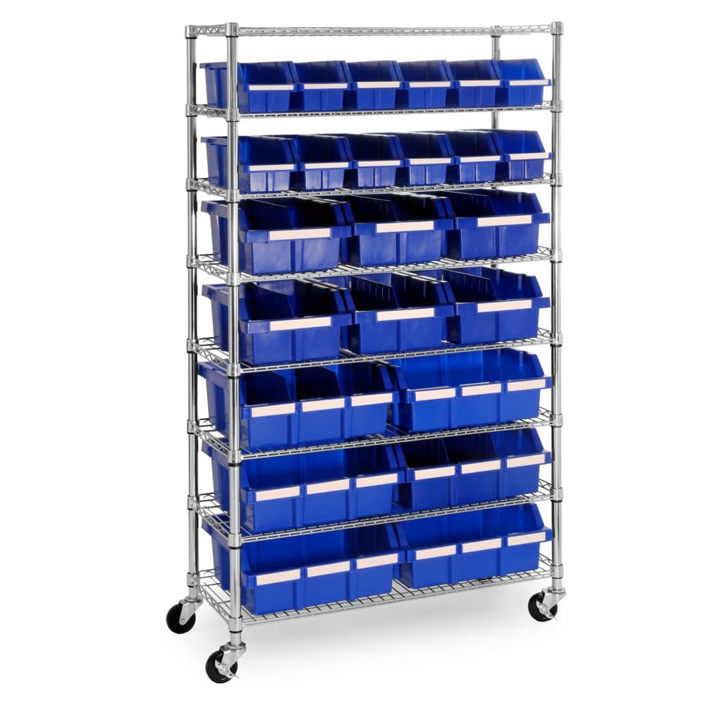 Member’s Mark 24-Bin Rolling Rack - Storage Supplies - Member’s Mark