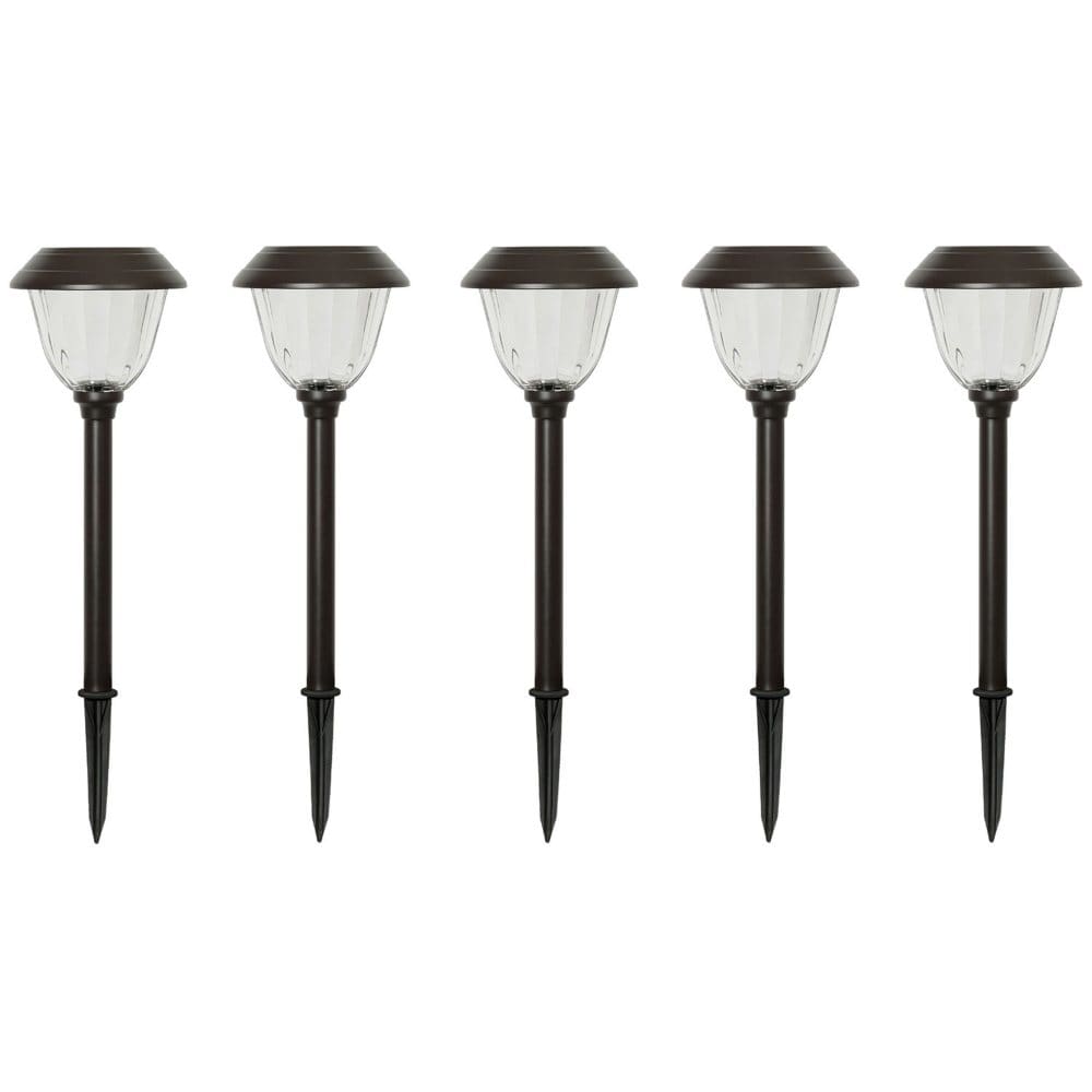 Member’s Mark 5-Piece LED Solar Path Lights Oil-Rubbed Bronze - Outdoor Lighting - Member’s Mark