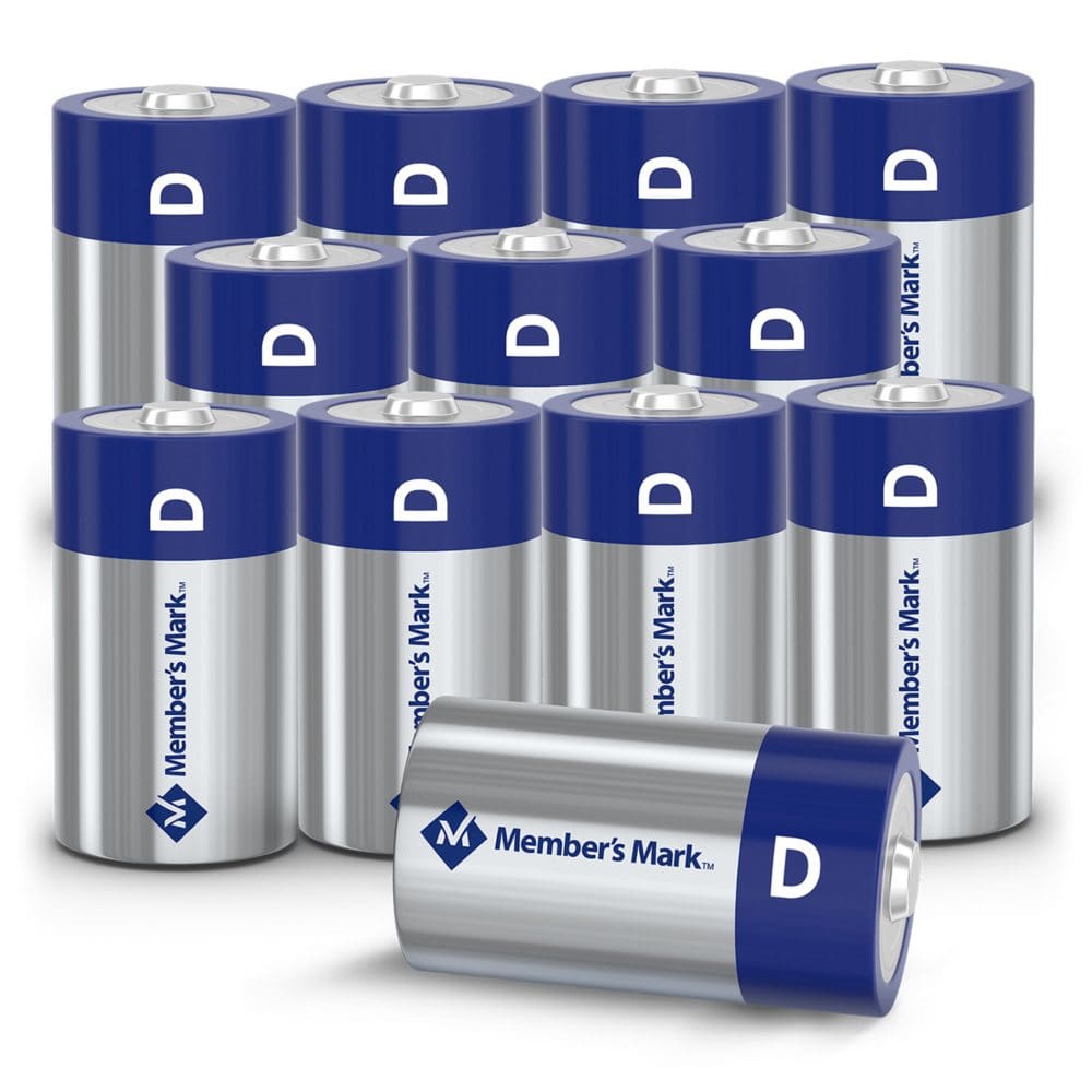 Member’s Mark Alkaline D Batteries (12 Pack) - Batteries - Member’s Mark