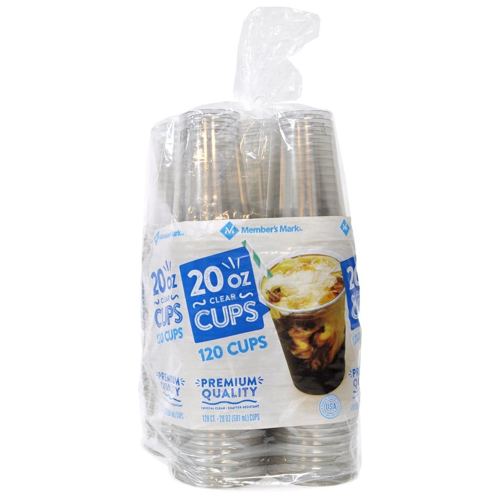 Member’s Mark Clear Plastic Cups 20 oz. (120 ct.) - Disposable Tableware - Member’s Mark