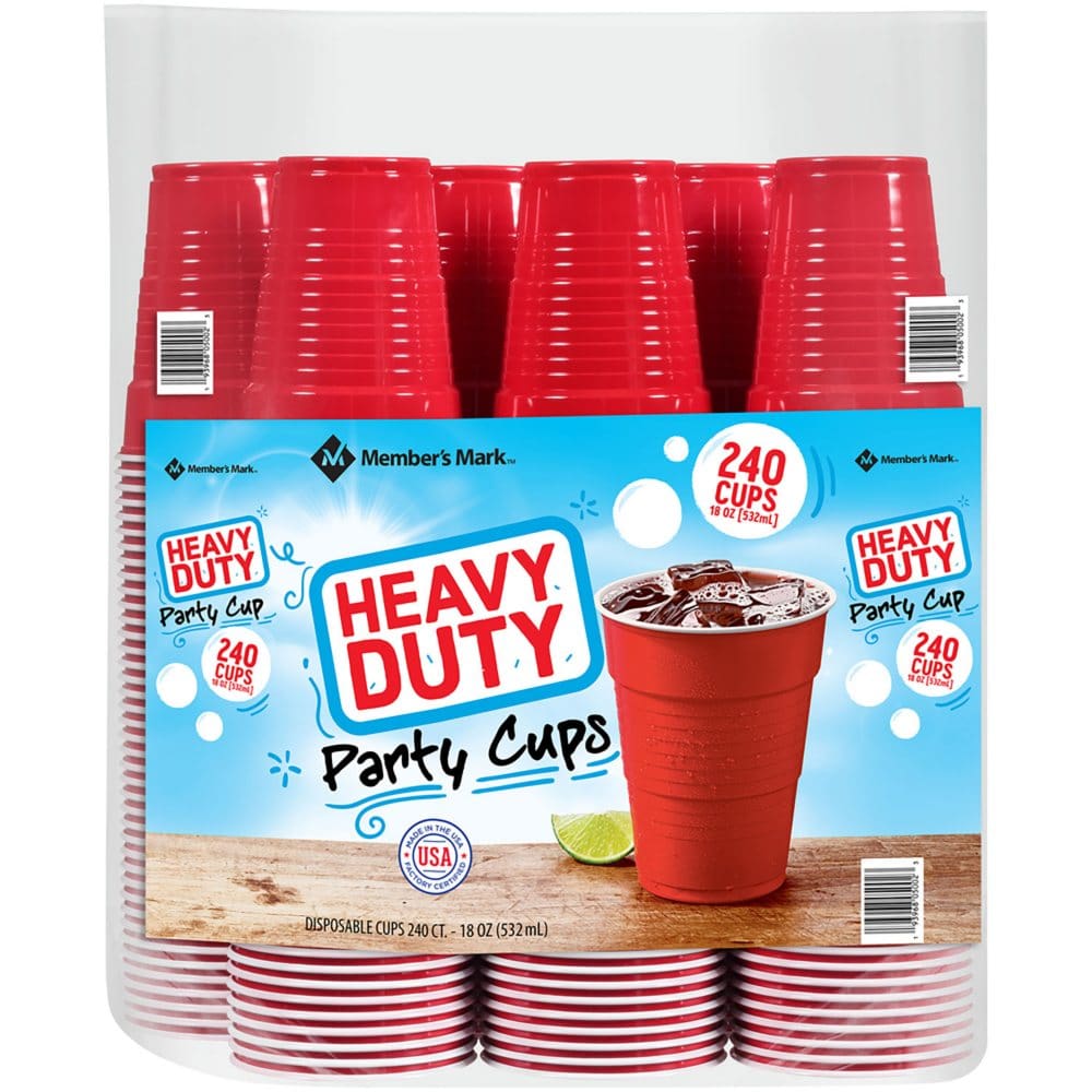 Member’s Mark Heavy-Duty Red Cups (18 oz. 240 ct.) - Disposable Tableware - Member’s Mark