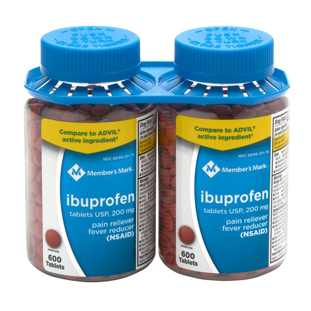 Member’s Mark Ibuprofen 200 mg. (2 pk. 600 ct./pk.) - Pain Relief - Member’s Mark