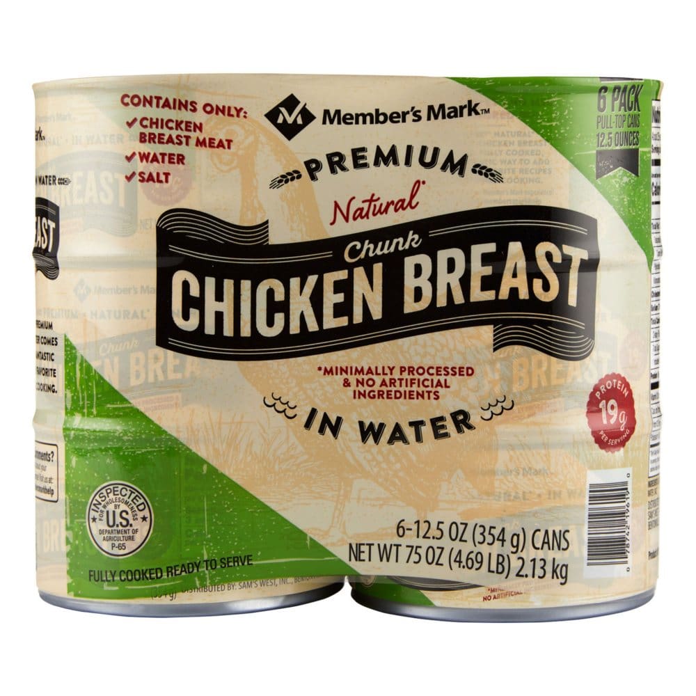 Member’s Mark Premium Chunk Chicken Breast (12.5 oz. 6 ct.) - Canned Foods & Goods - Member’s Mark