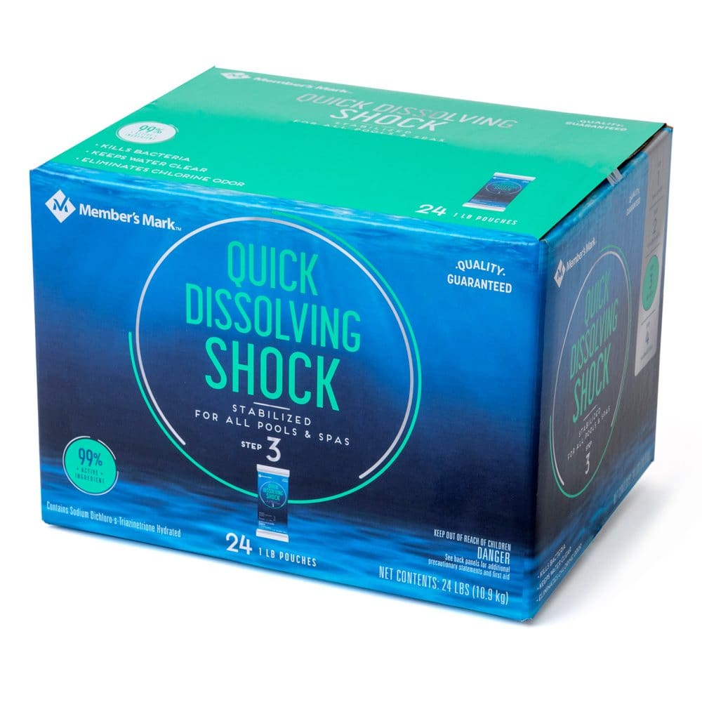 Member’s Mark Quick Dissolving Shock Stabilizer (1 lb. 24 ct.) - Pools & Water Fun - Member’s Mark