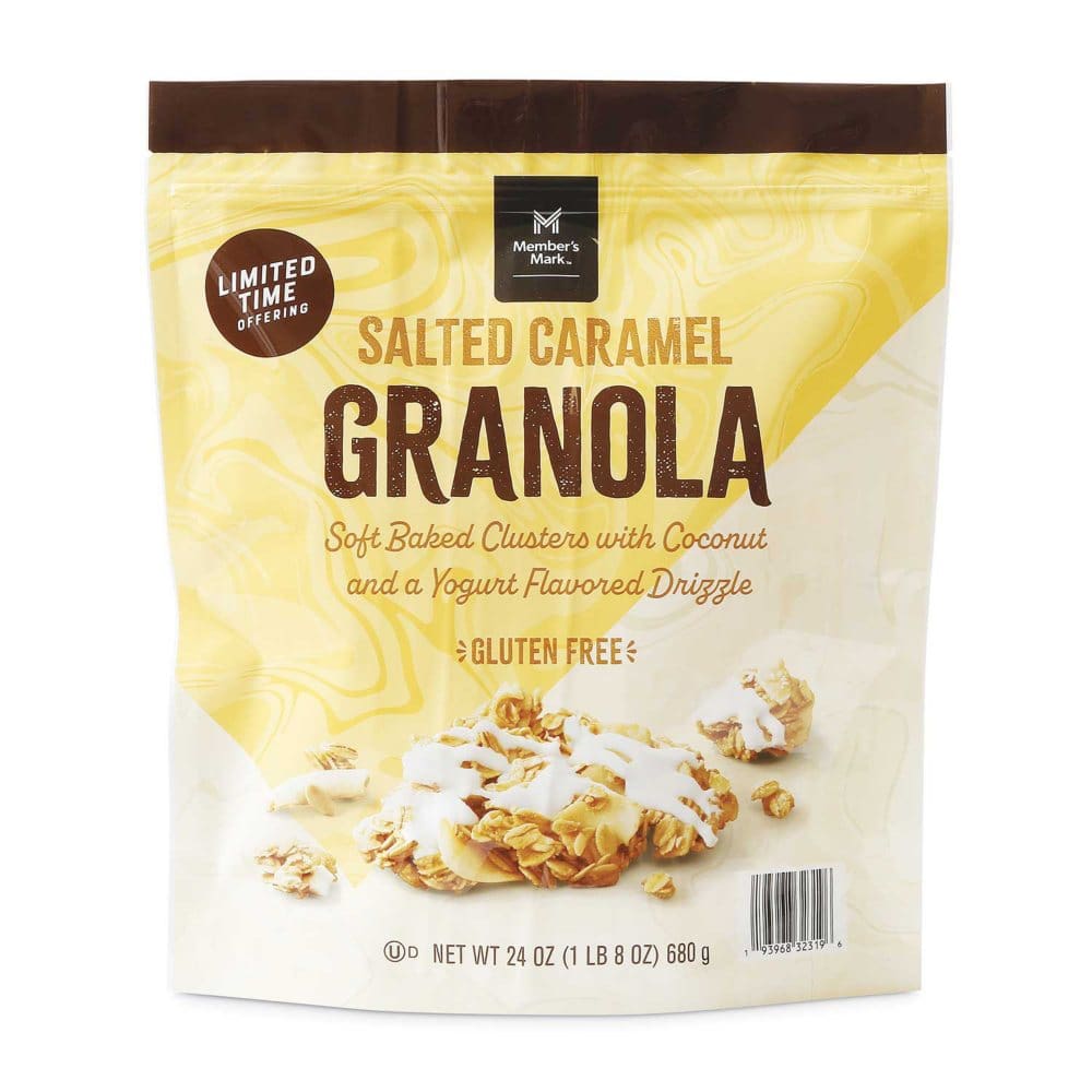 Member’s Mark Salted Caramel Drizzled Granola Cluster (24 oz.) - Cereal & Breakfast Foods - Member’s Mark