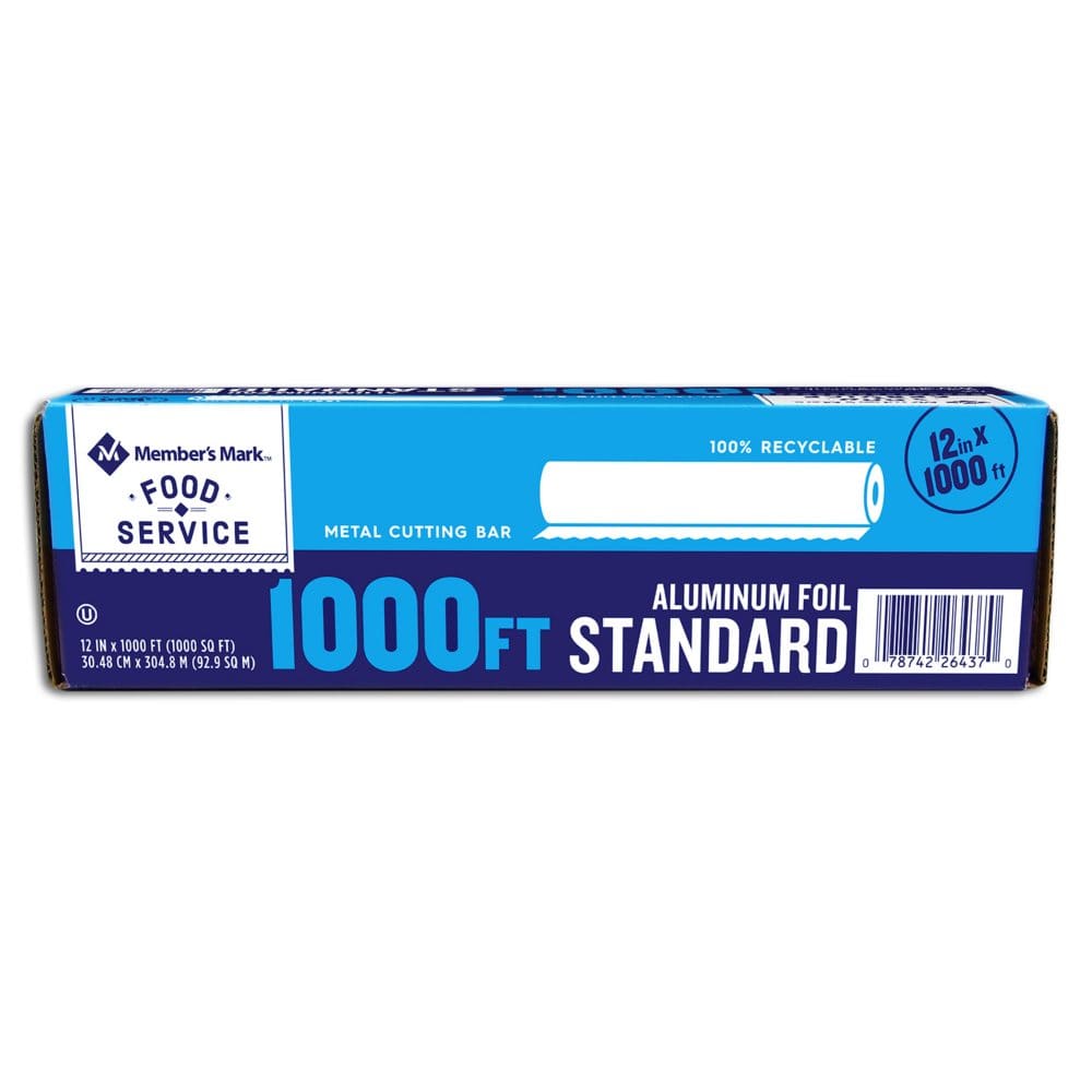 Member’s Mark Standard Foodservice Foil (12 x 1000’) - Paper & Plastic - Member’s Mark