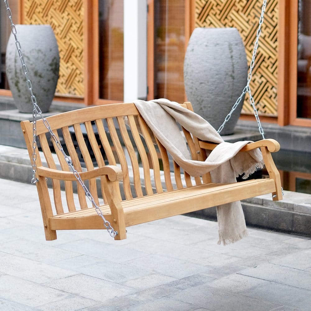 Member’s Mark Teak Porch Swing - The Front Porch - Member’s Mark