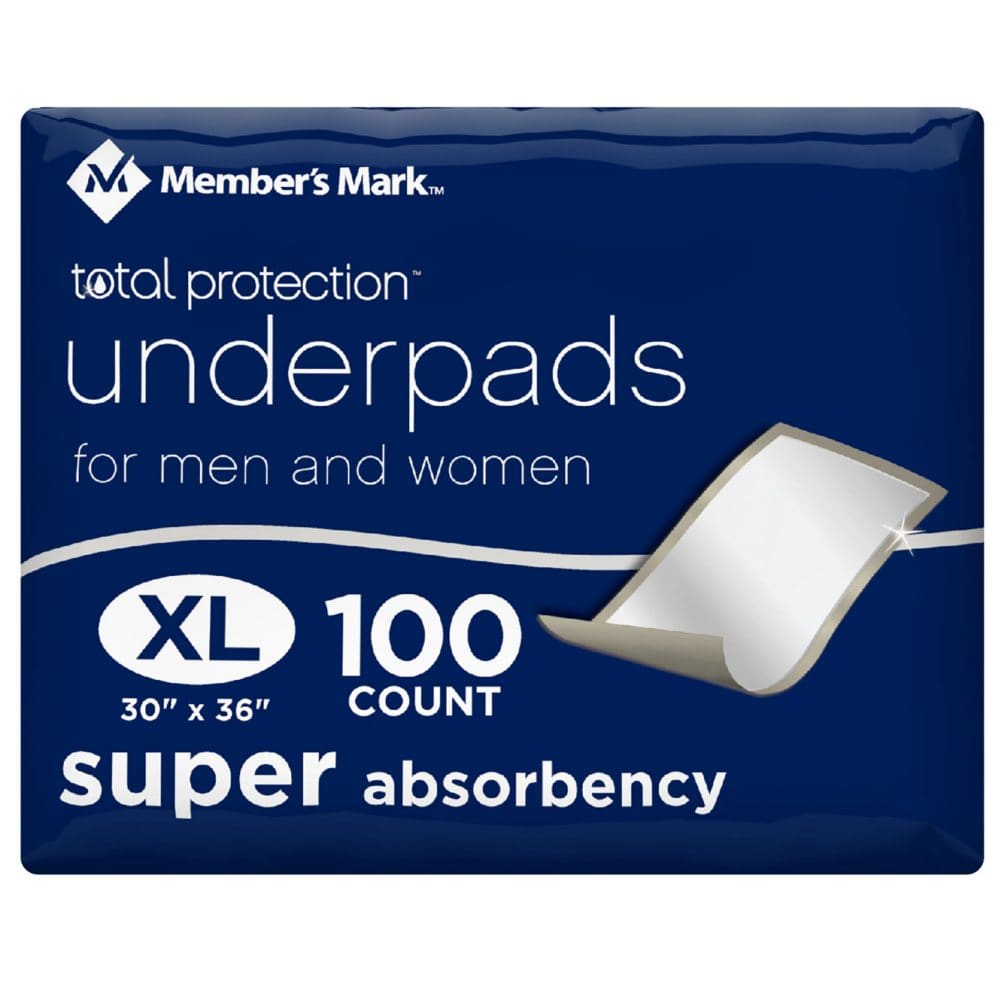 Member’s Mark Total Protection Underpad 30 x 36 (100 ct.) - Incontinence Aids - Member’s Mark