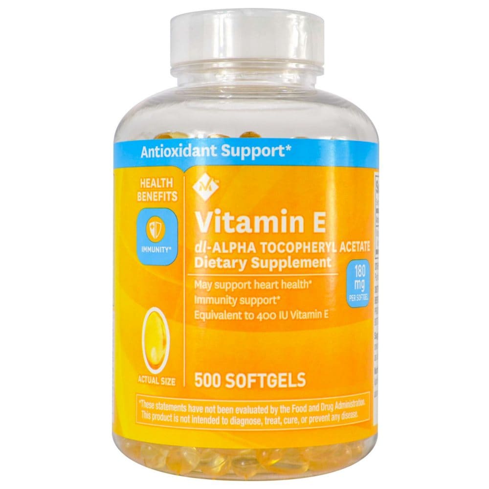 Member’s Mark Vitamin E 180mg (500 ct.) - Letter Vitamins - Member’s Mark