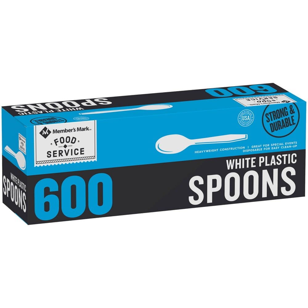 Member’s Mark White Plastic Spoons (600 ct.) - Disposable Tableware - Member’s Mark