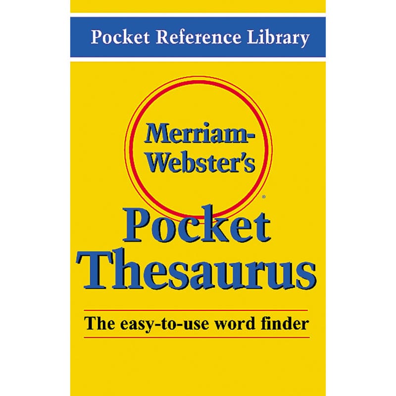 Merriam Websters Pocket Thesaurus Flexi Paperback (Pack of 8) - Reference Books - Merriam - Webster Inc.