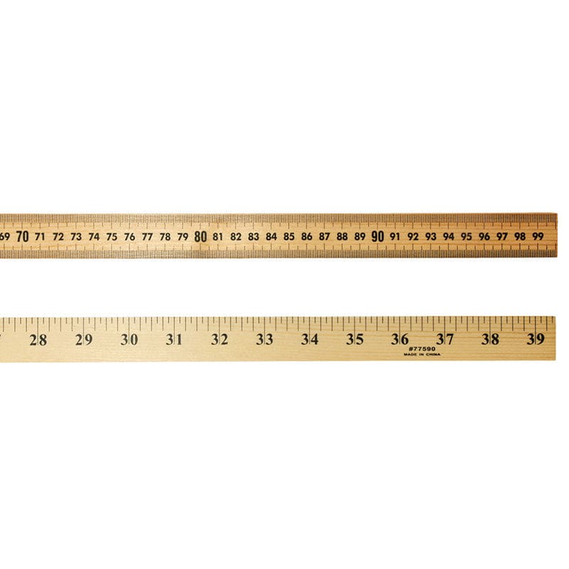 Meter Stick With Hole For Storage (Pack of 12) - Rulers - Charles Leonard