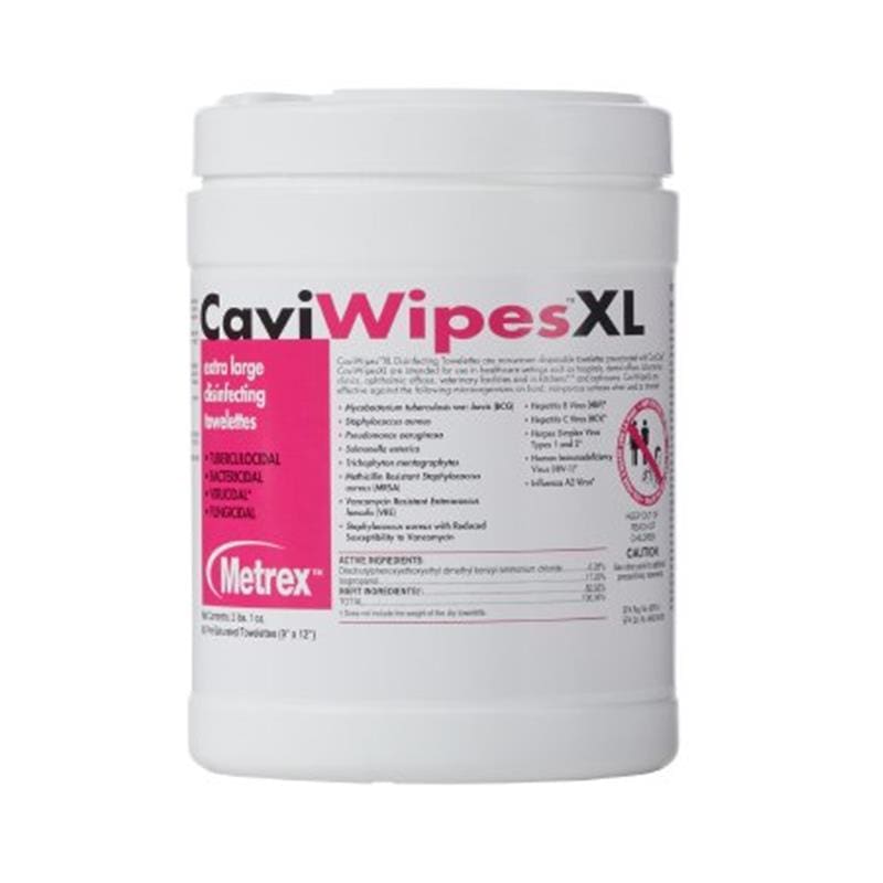 Metrex Caviwipes Xl 9 X 12 Tub 66 Case of 12 - HouseKeeping >> Disinfectants - Metrex