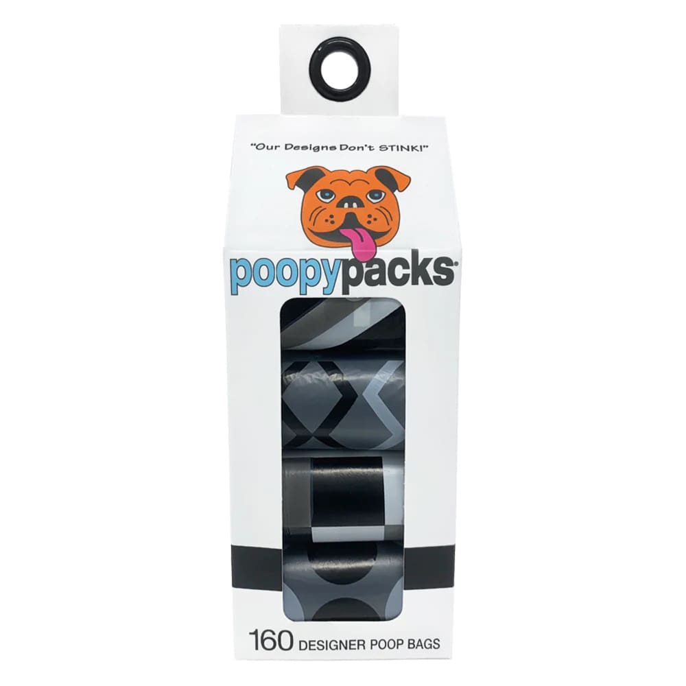 Metro Paws Poopy Packs Black Poop Bag 8Ct - Pet Supplies - Metro Paws