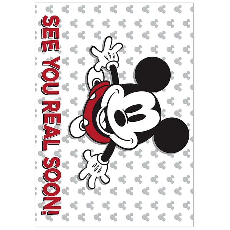 Mickey Mouse Throwback Teacher Card See You Real Soon (Pack of 10) - Postcards & Pads - Eureka