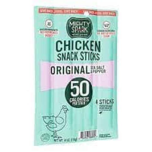 MIGHTY SPARK Grocery > Pantry > Meat Poultry & Seafood MIGHTY SPARK: Stick Snk Chkn Sslt Ppr, 4 oz