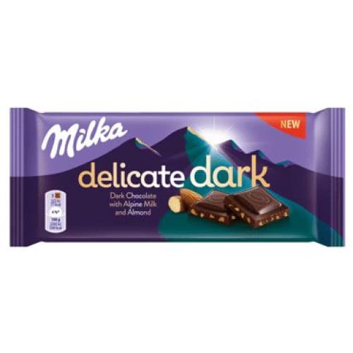 Milka Dark Chocolate With Alpine Milk & Almond 3 oz (85 g) - Milka