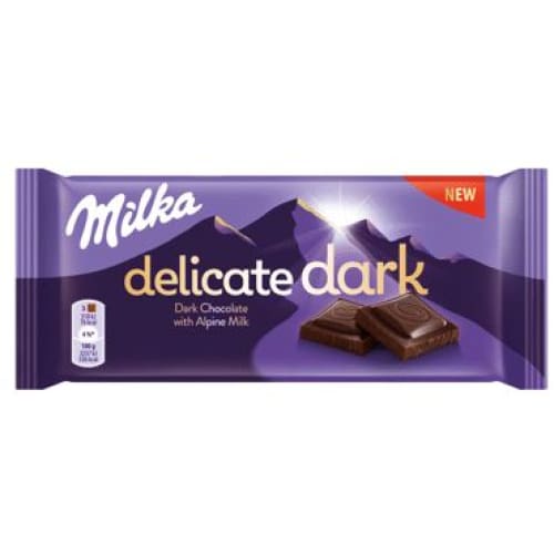 Milka Delicate Dark Chocolate With Alpine Milk 3 oz. (85 g.) - Milka