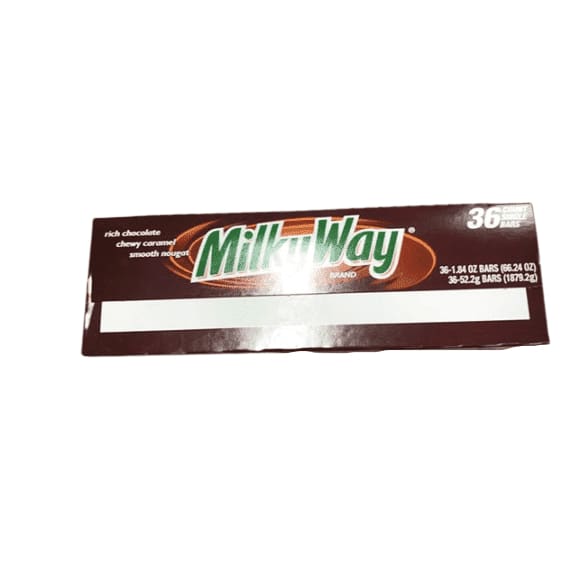 Milky Way Milk Chocolate Singles Size Candy Bars 184 Ounce 36 Count Box Shelhealth 