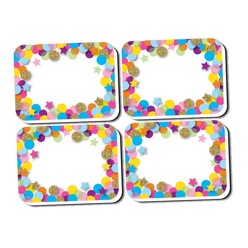 Mini Erasers Confetti Pattern 10 Pk Non Magnetic Whiteboard (Pack of 3) - Erasers - Ashley Productions