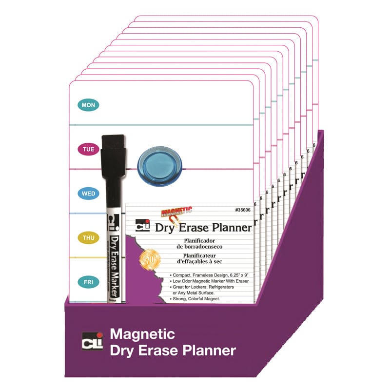 Mini Magnetic Planning Board 12/St Dry Erase - Dry Erase Boards - Charles Leonard