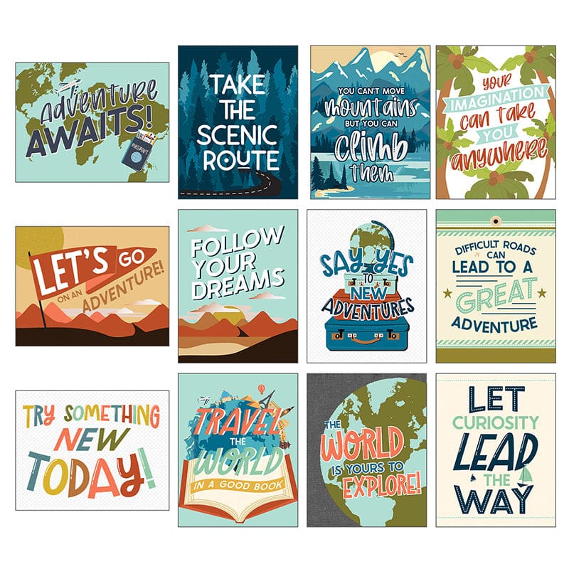 Mini Posters Lets Explore Postr Set (Pack of 6) - Classroom Theme - Carson Dellosa Education