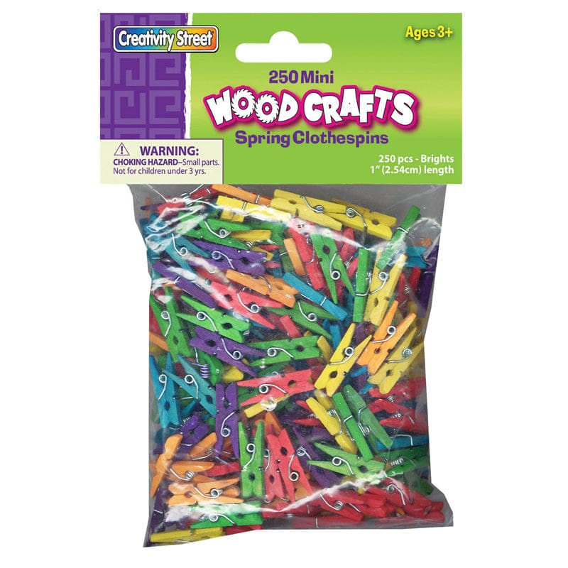 Mini Spring Clothespins Bright Hues (Pack of 3) - Clothes Pins - Dixon Ticonderoga Co - Pacon