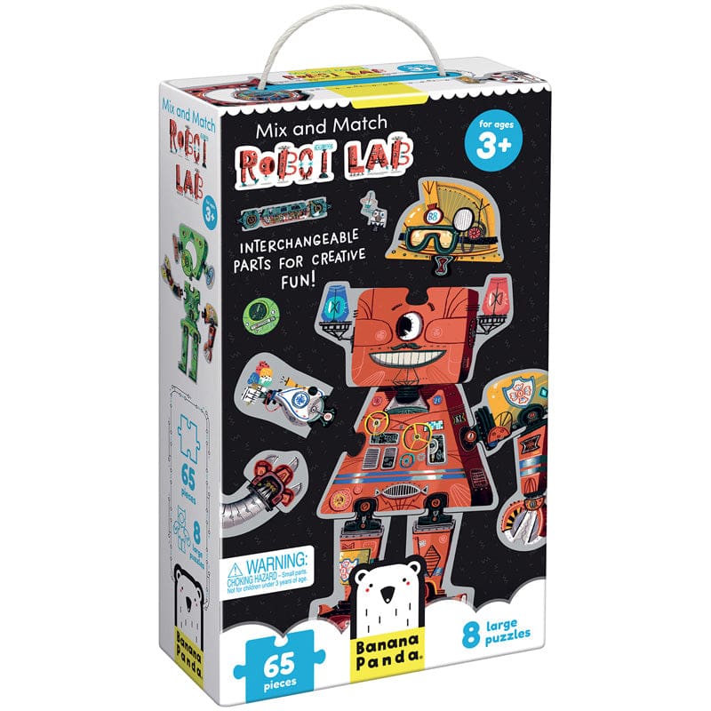 Mix And Match Robot Lab - Puzzles - Banana Panda