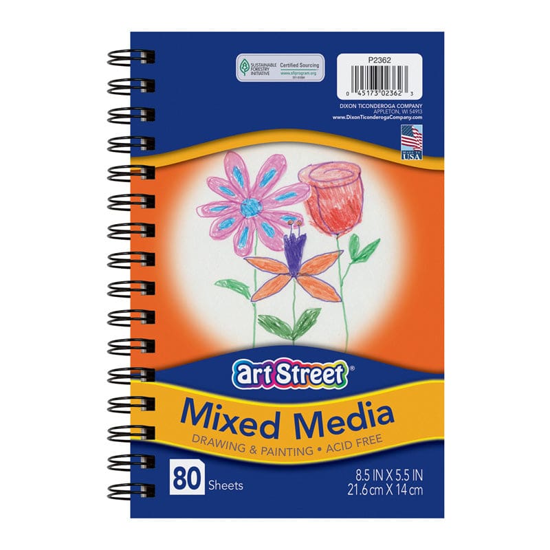 Mixed Media Journal 80 Sheets Heavyweight 8-1/2 X 5-1/2 (Pack of 10) - Art - Dixon Ticonderoga Co - Pacon