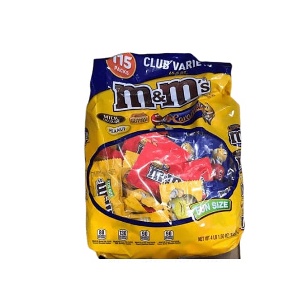 M&M'S Chocolate Candy Fun Size Club Variety Mix (65.5 oz., 115 ct.) - ShelHealth.Com