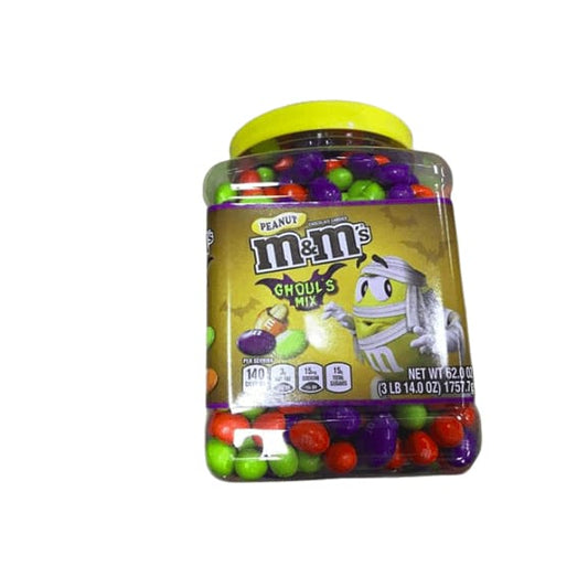 M&M'S Ghoul's Mix Bulk Peanut Chocolate Halloween Candy Jar, 62 oz.